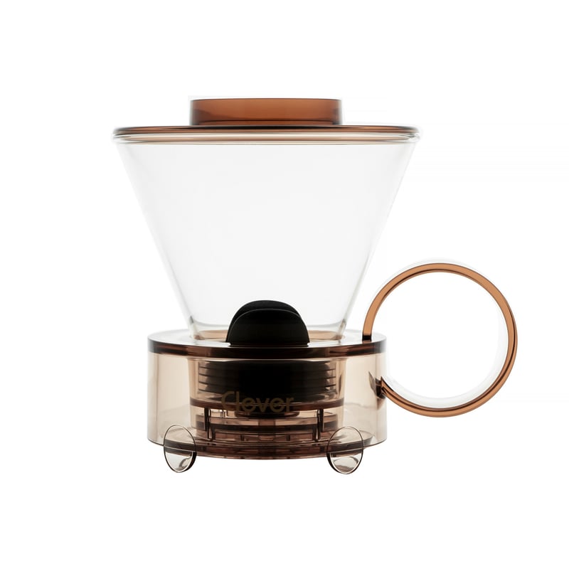 Clever Dripper - Zaparzacz do kawy szklany 500ml przezroczysty brązowy