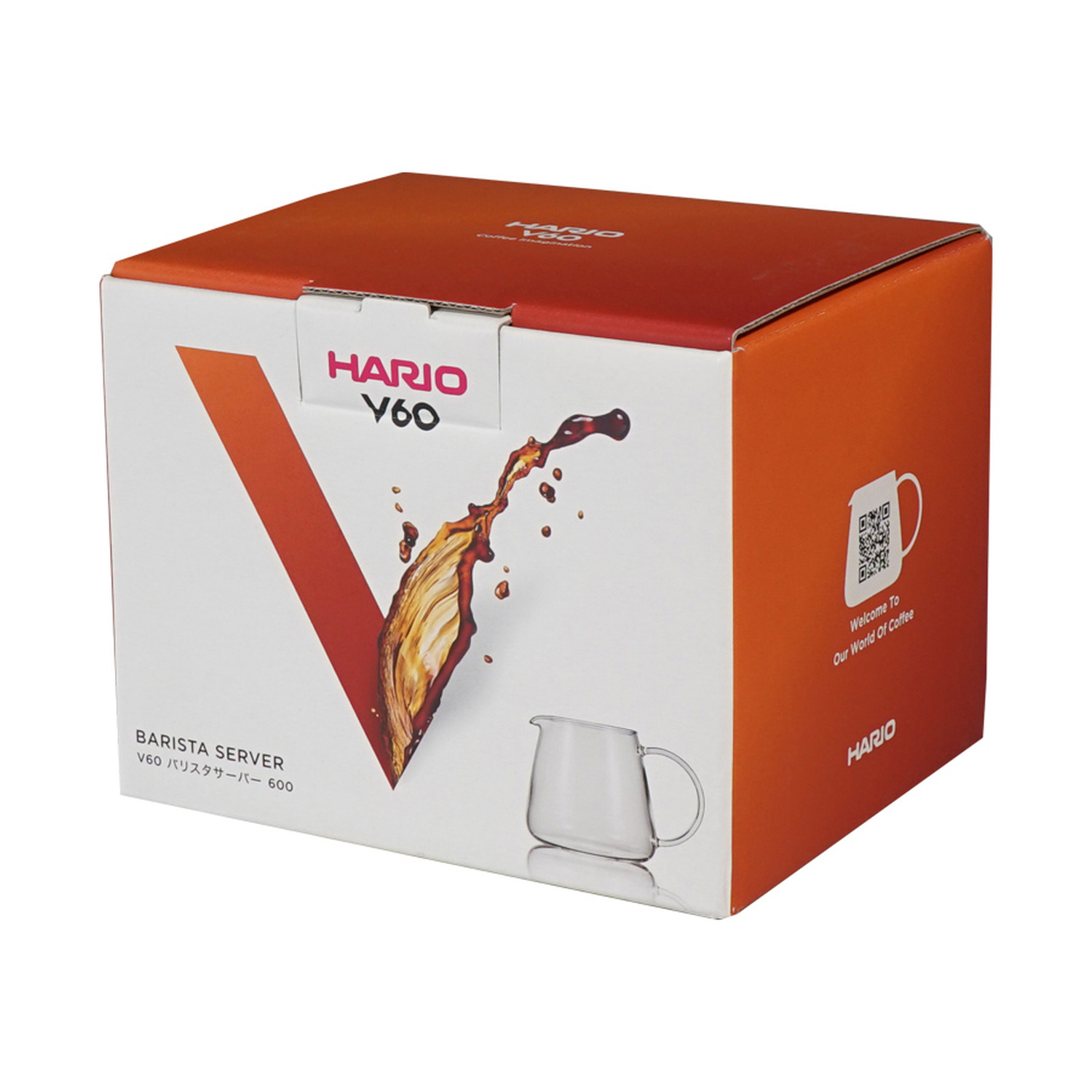 Hario - V60 Barista - Serwer szklany 600ml