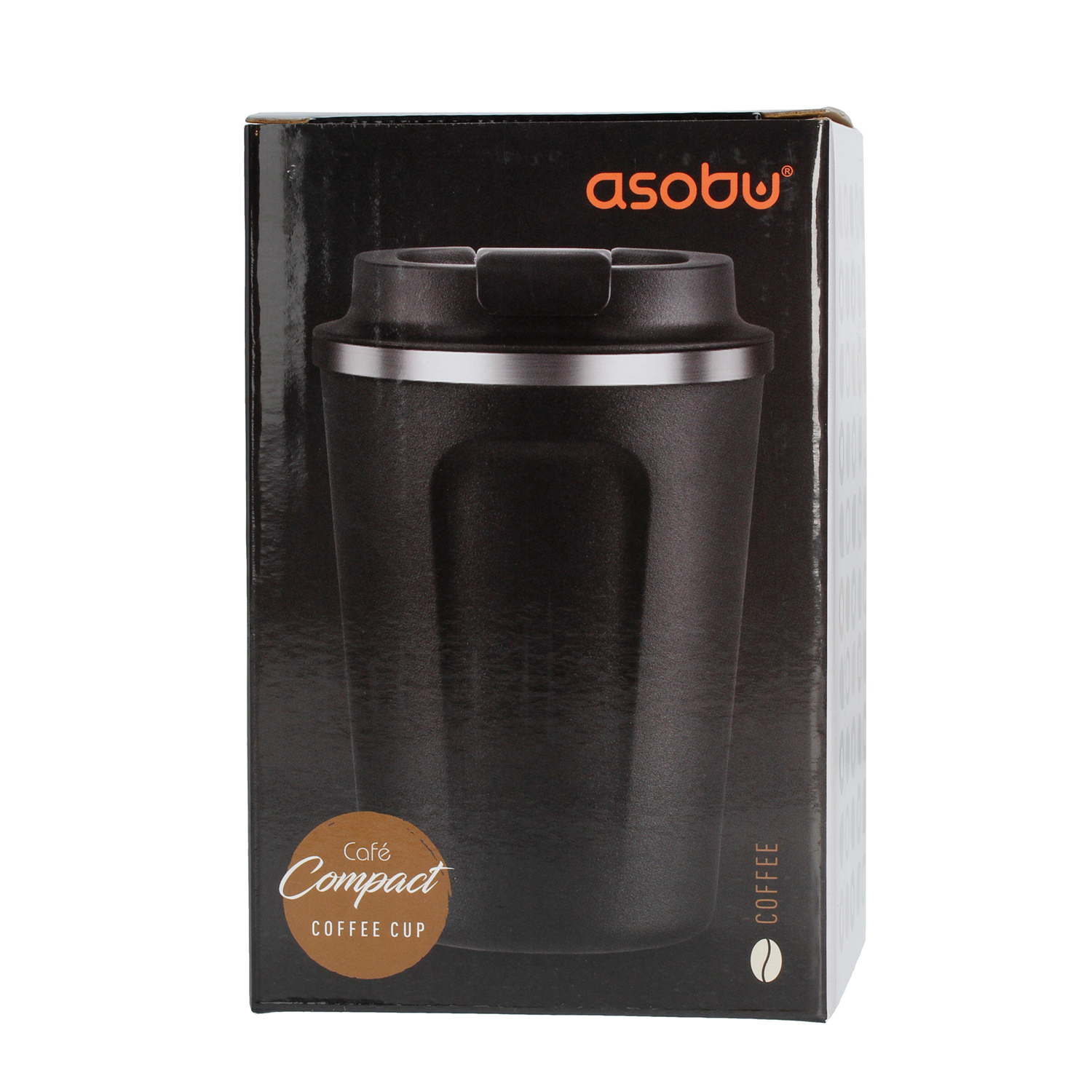 Asobu - Cafe Compact Black - 380 ml Travel Mug