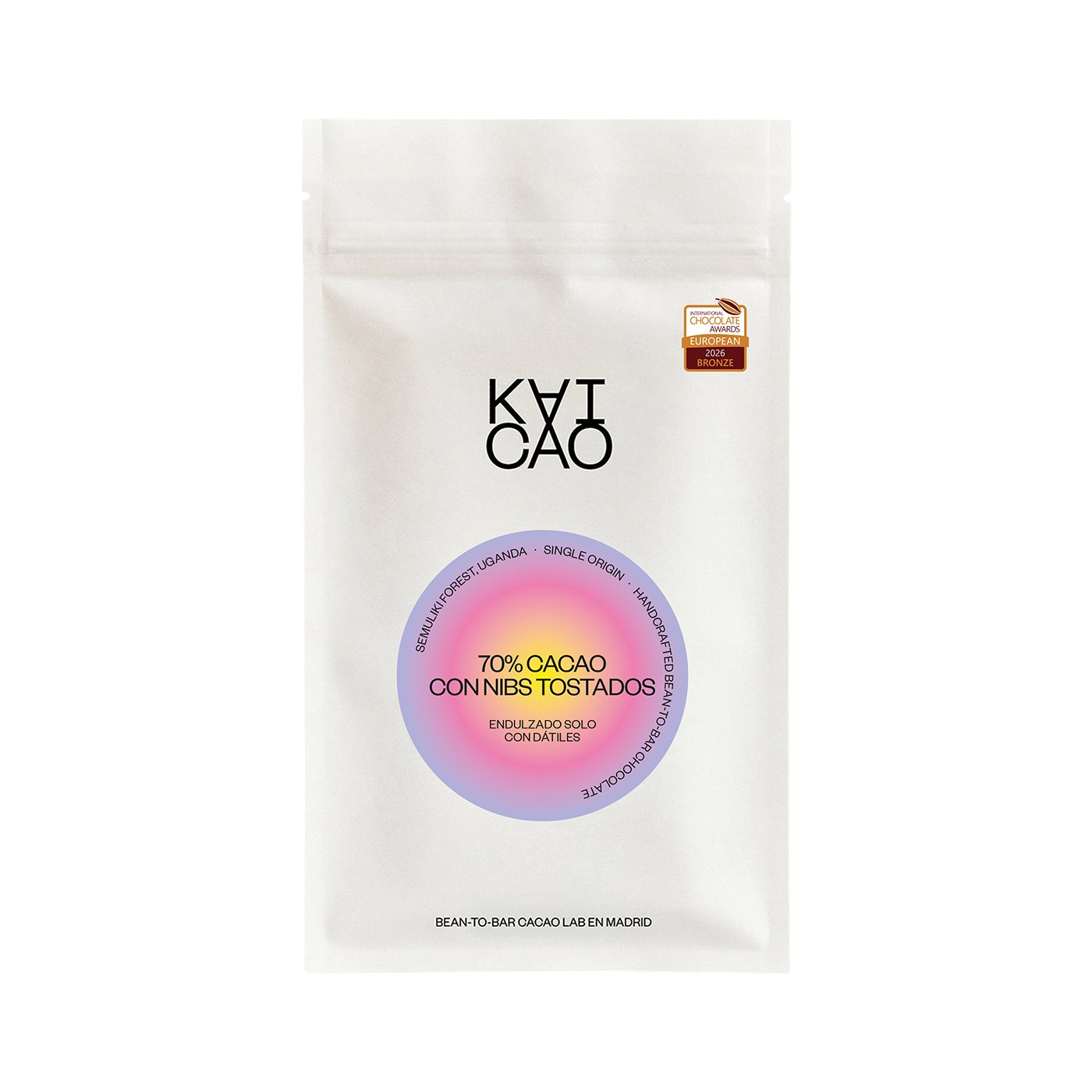 KAICAO - Czekolada 70% z ziarnami kakao Uganda 70 g