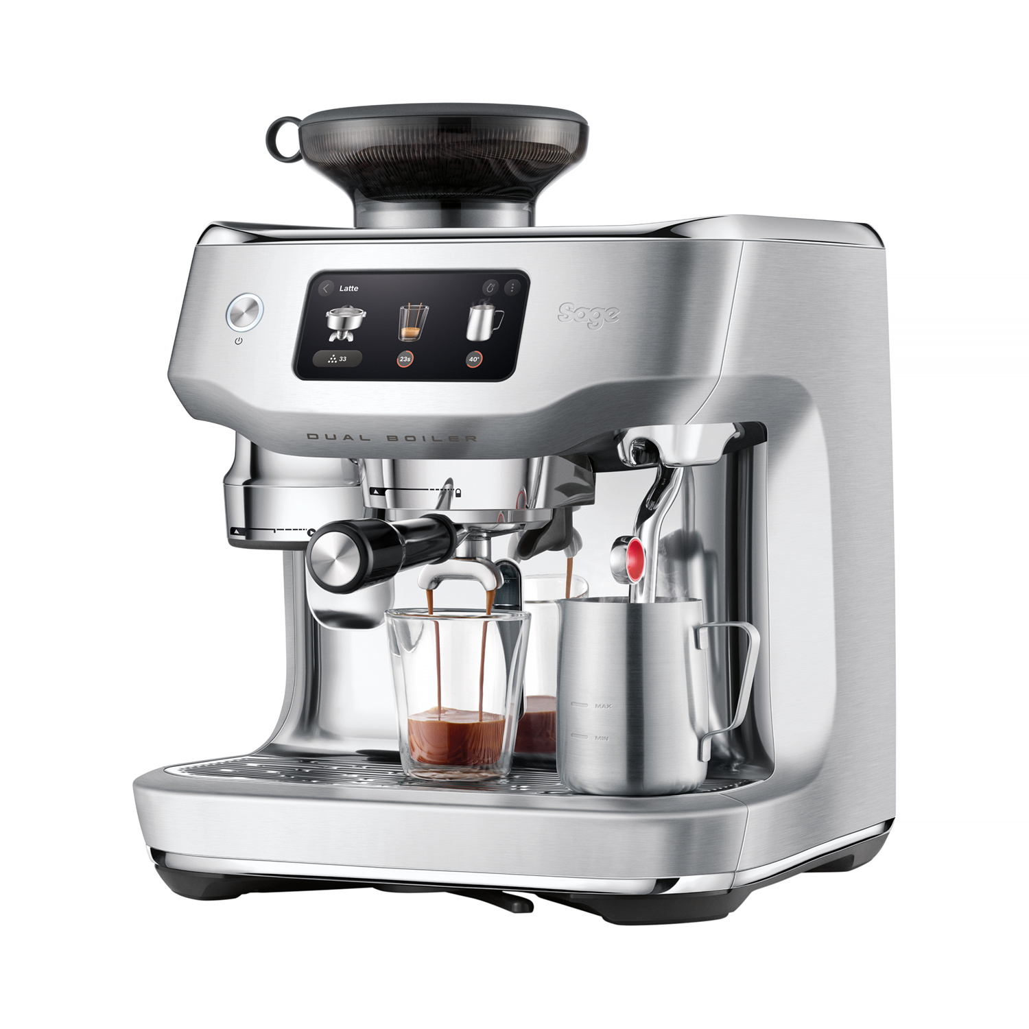 Sage - Oracle Dual Boiler - Ekspres ciśnieniowy SES995BSS - Stalowy