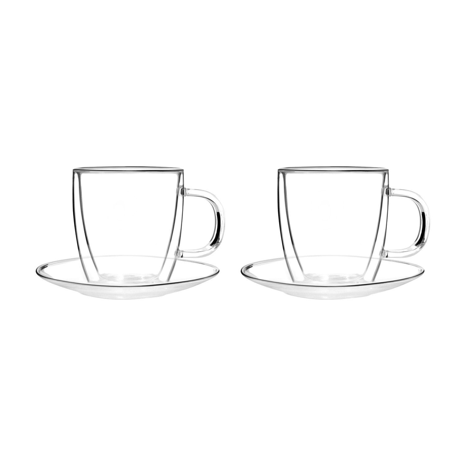 Vialli Design - Set of 2 cups with saucers Amo 250 ml