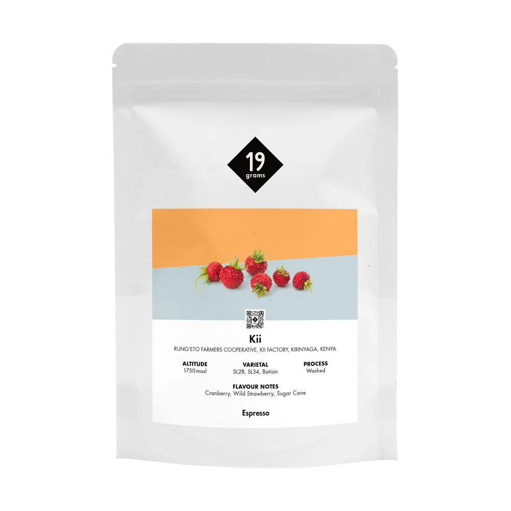 19grams - kawa ziarnista Kenia Kii Washed Espresso 250 g