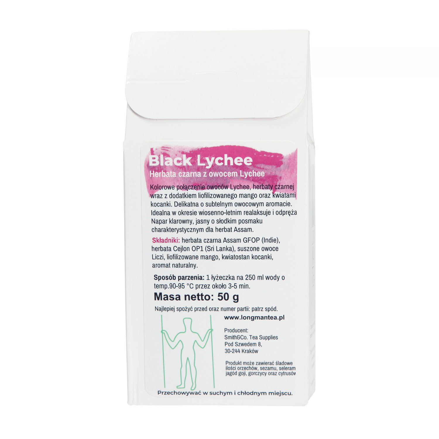 Long Man - Black Lychee - Herbata sypana 50g