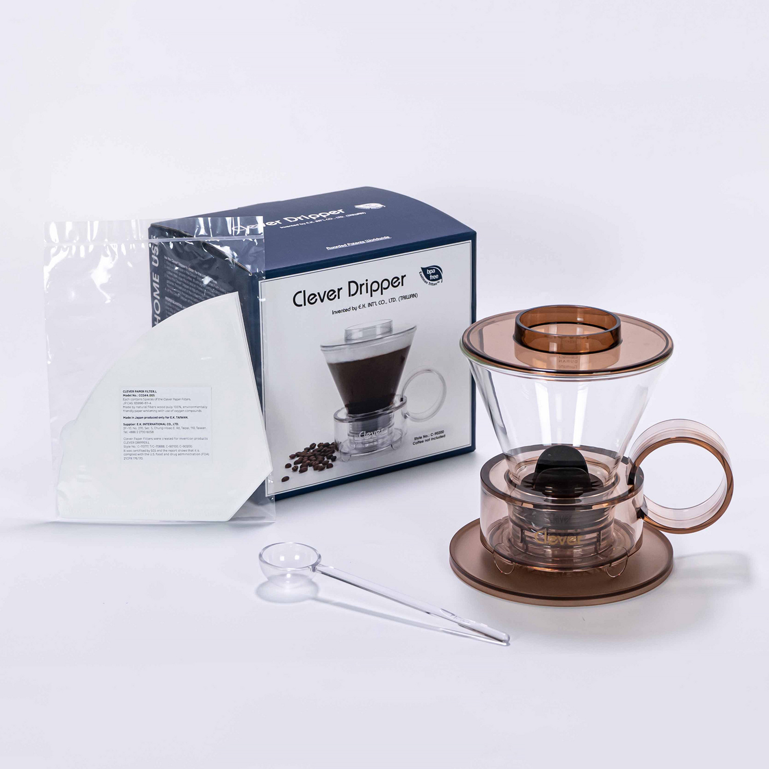 Clever Dripper - Glass 500ml Transluscent Brown