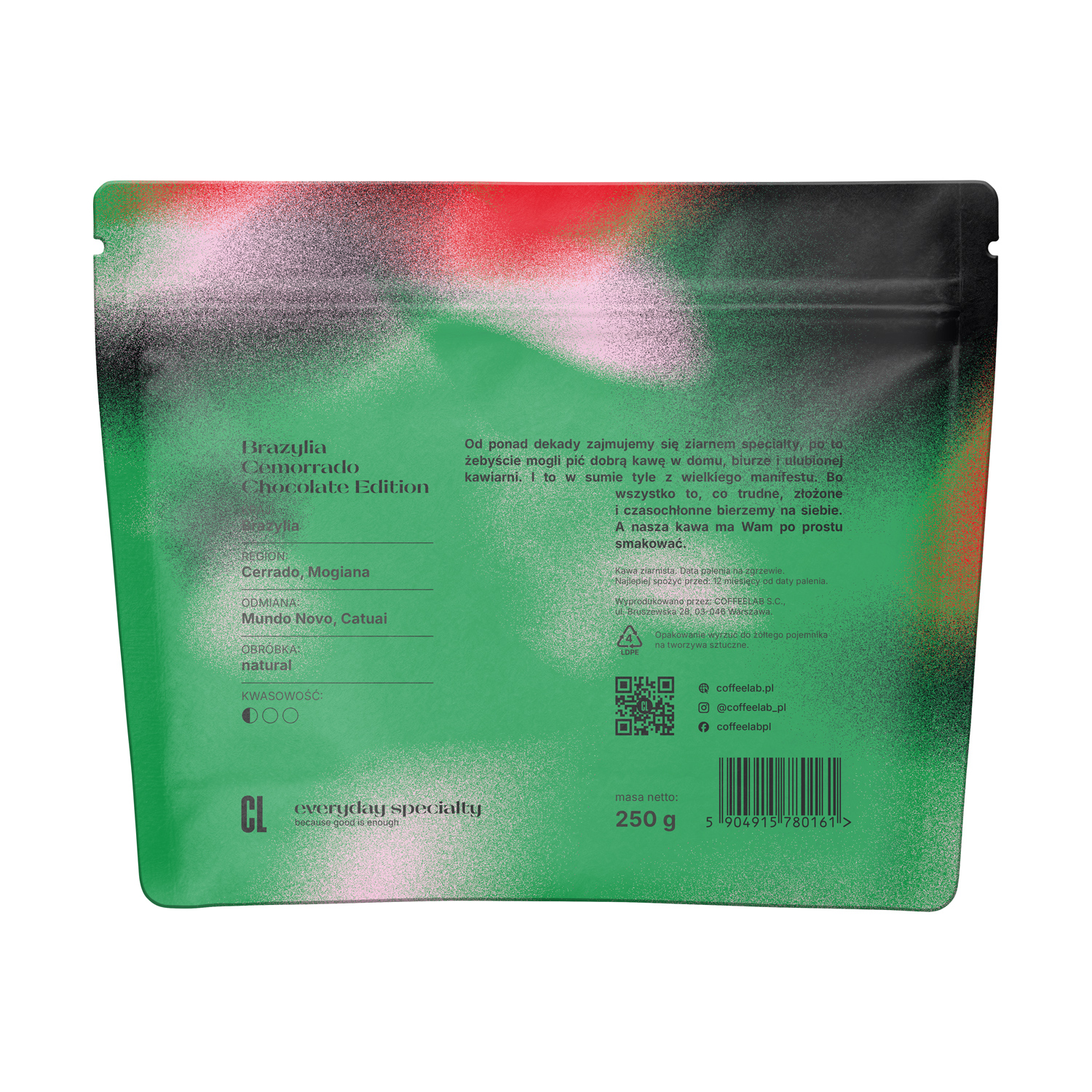 COFFEELAB - Brazylia Cemorrado Chocolate Edition Espresso 250g