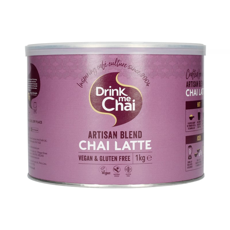 Drink me Chai Thé Chai Latte Végan de 250g (Pack de 1), ajouter