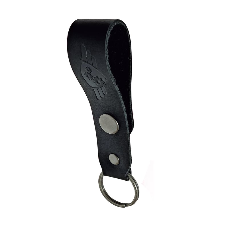 Comandante - Black Leather Keyring