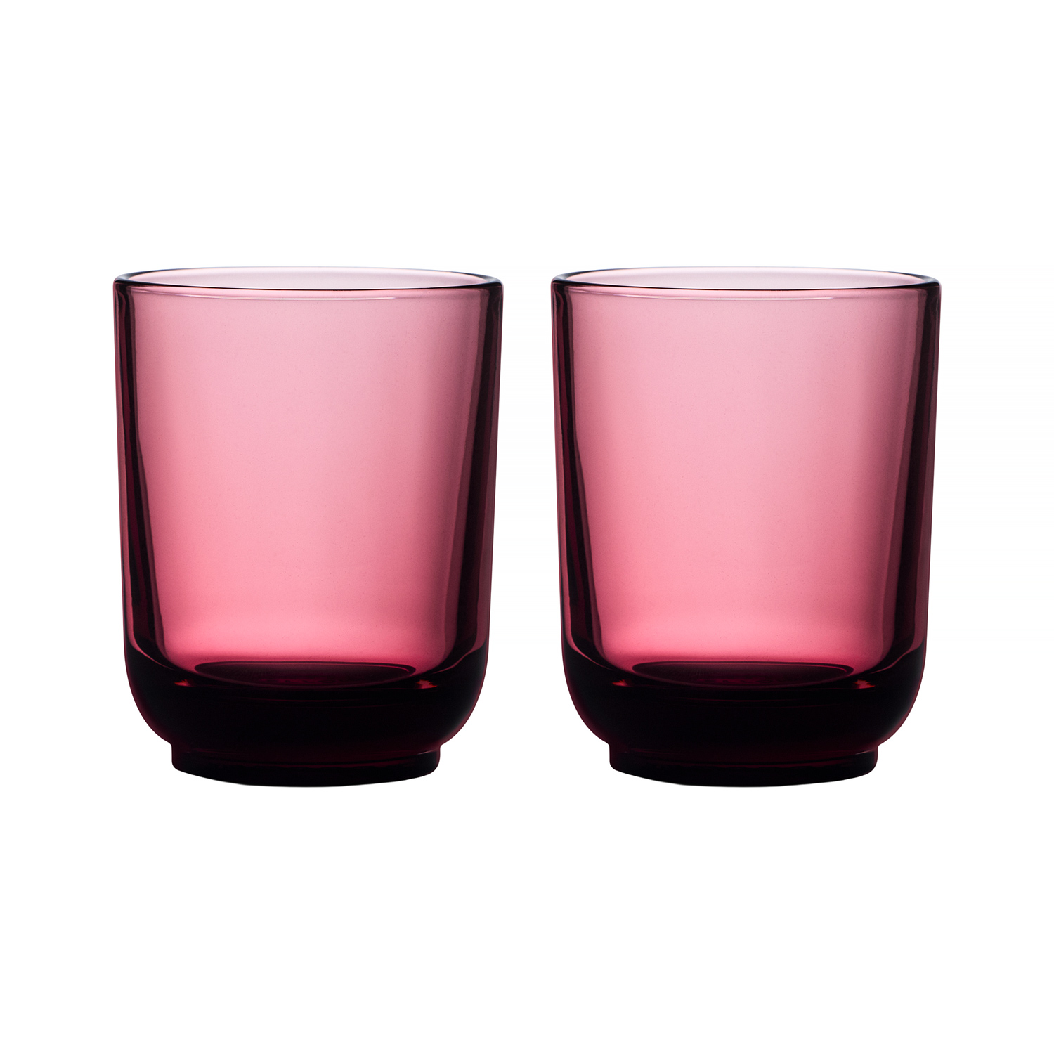 Fellow - zestaw dwóch szklanek Pirch Latte 320 ml - Czerwony