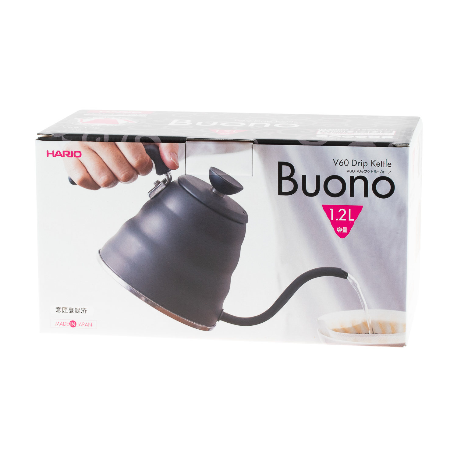 Hario Buono Kettle Black - 1.2l