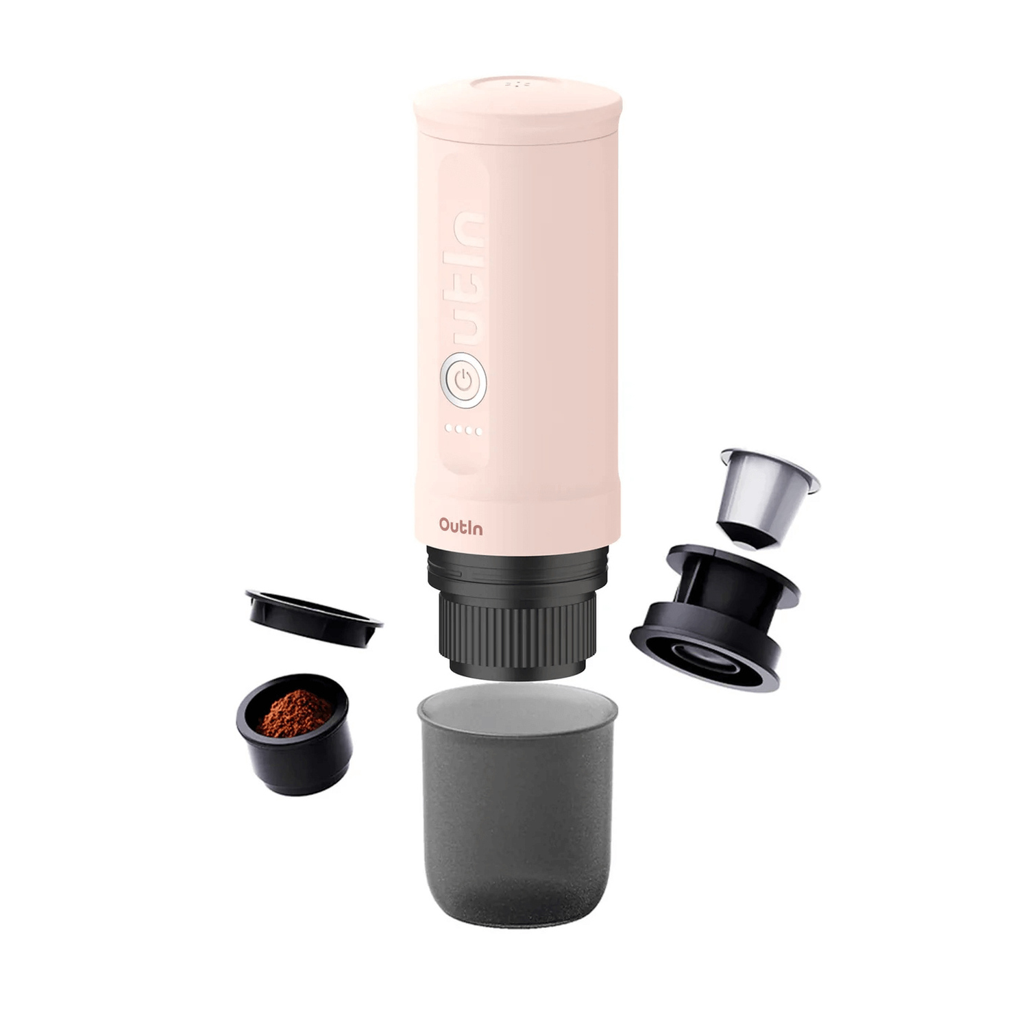 Outin - Nano Espresso Maker Rose Quartz