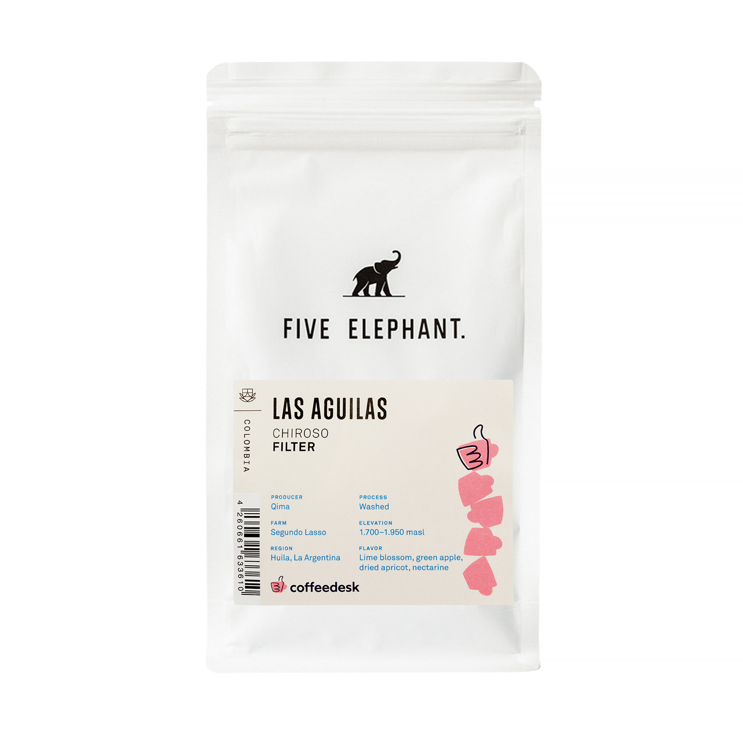 Five Elephant x Coffeedesk - Colombia Las Aguilas Washed Filter 250g