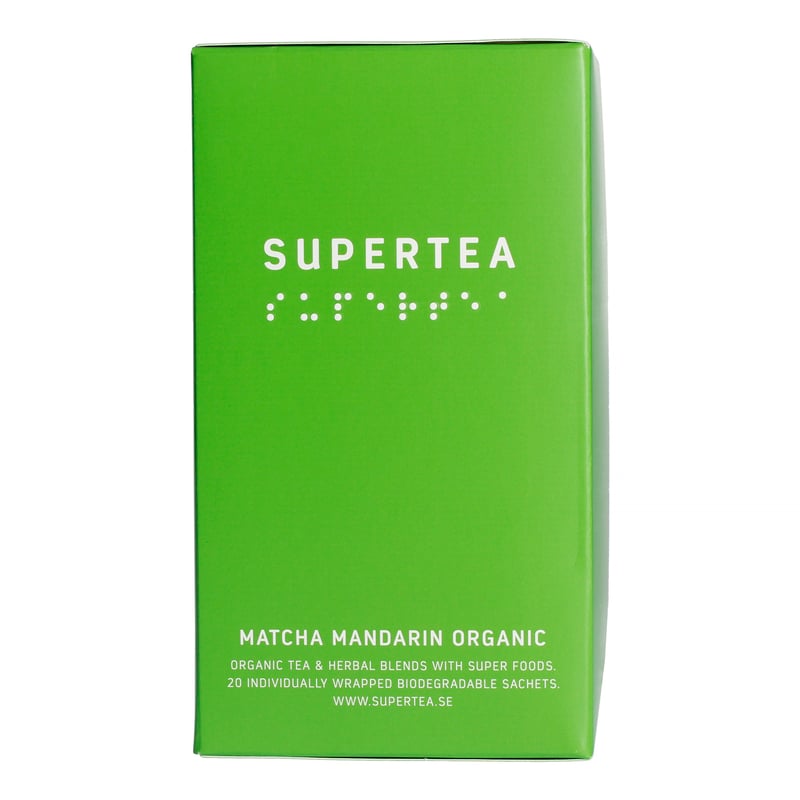 Teministeriet - Supertea Matcha Mandarin Organic - Herbata 20 Torebek