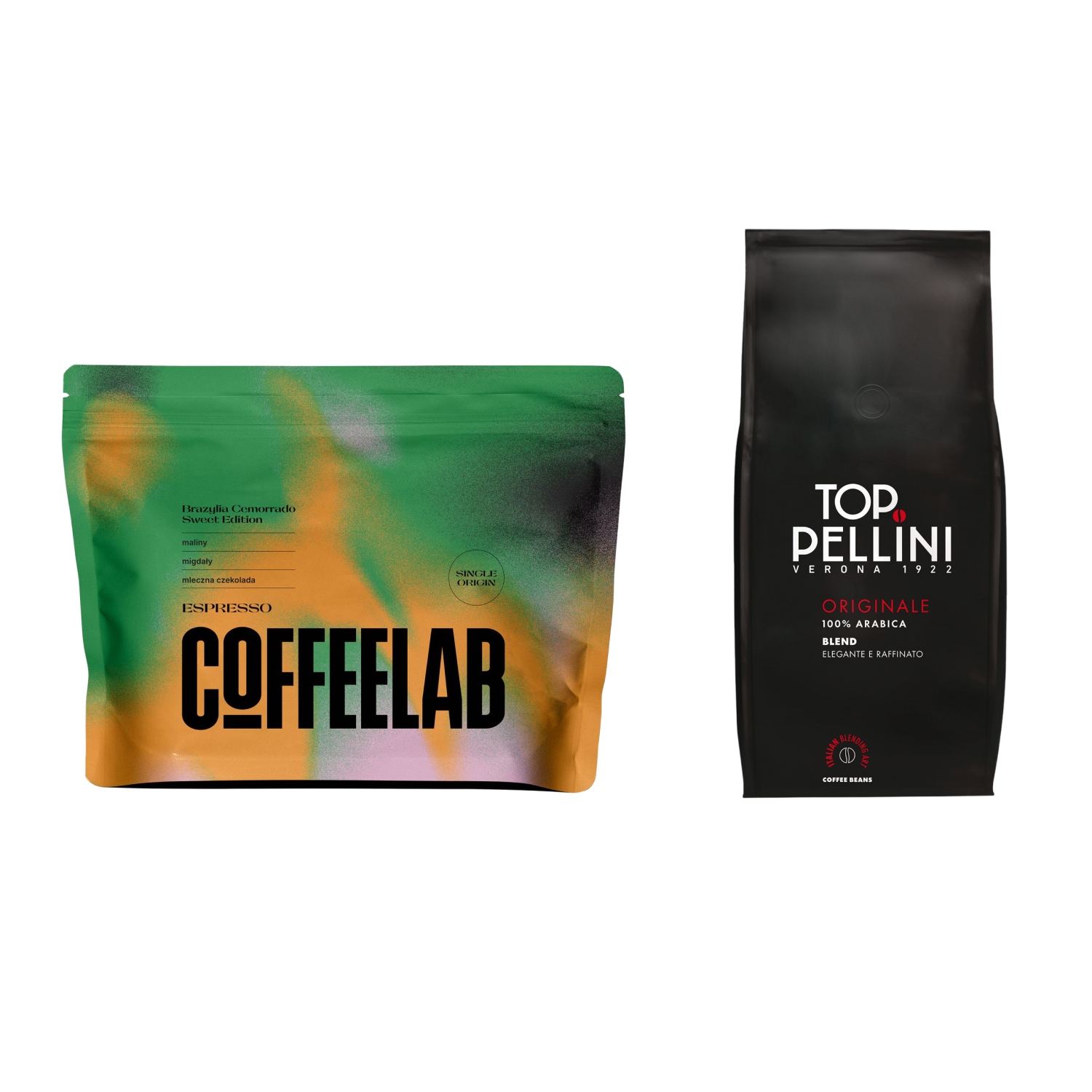 Zestaw kaw Pellini Top Originale 1 kg + COFFEELAB Sweet Edition Espresso 1 kg