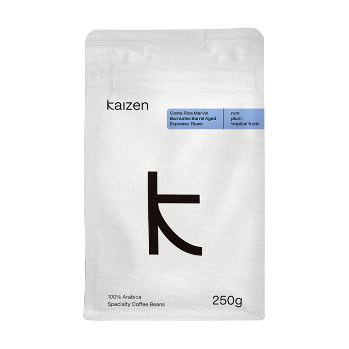 Kaizen - kawa ziarnista Costa Rica Marvin Barrantes x Winnica Kojder Barrel Aged Espresso 250 g