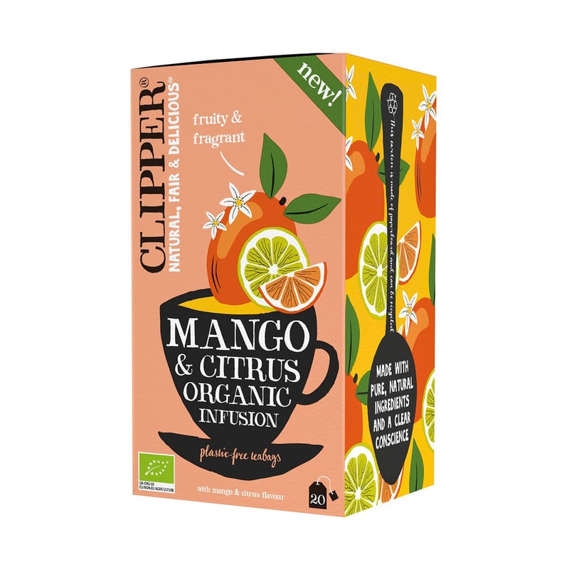 Clipper - Mango & Citrus Organic Infusion - 20 Tea Bags