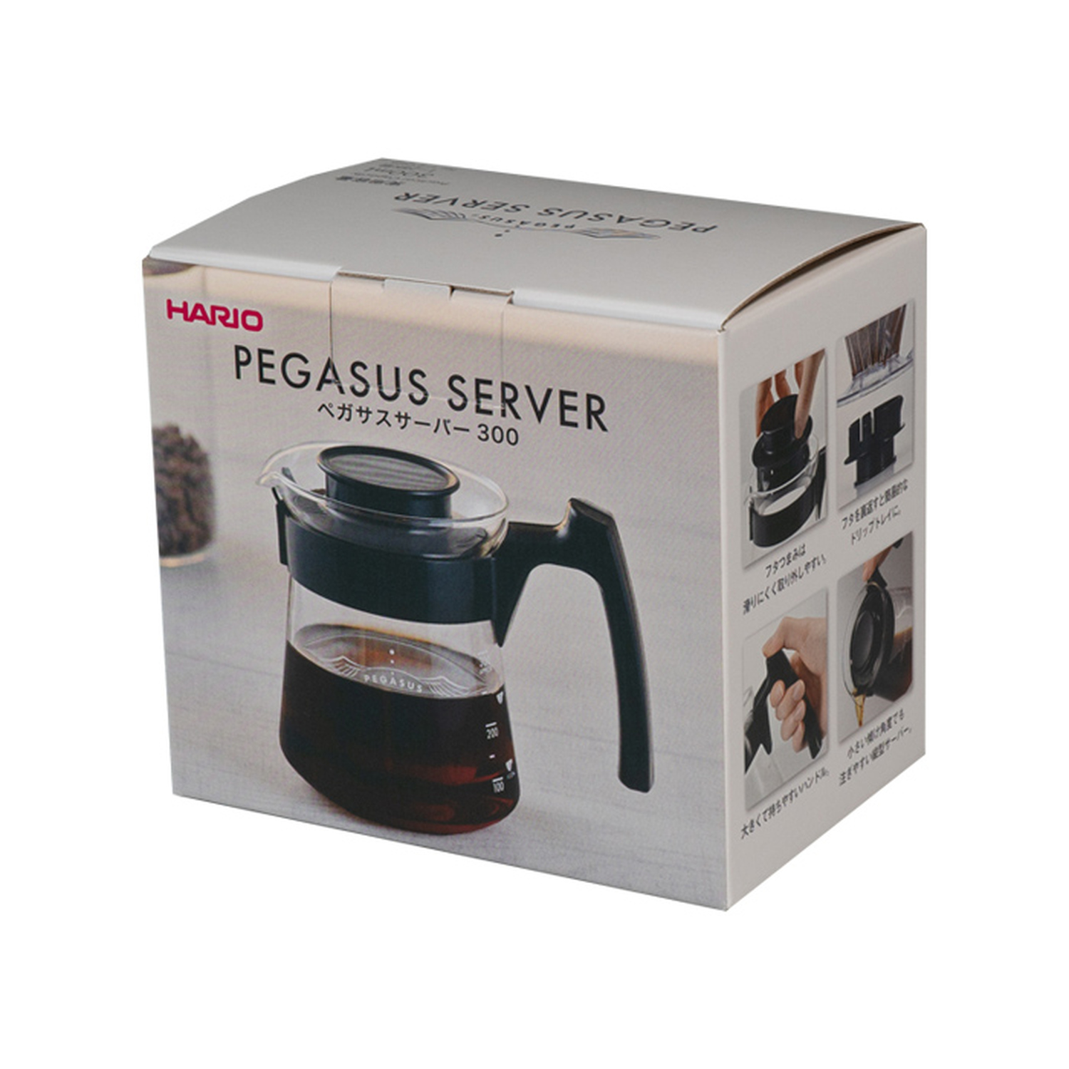 Hario - PEGASUS 01 - Serwer szklany 300ml