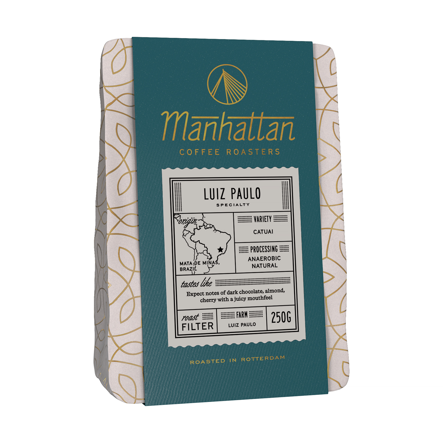 Manhattan Coffee Roasters - kawa ziarnista Brazylia Luiz Paulo Anaerobic Natural Filter 250 g