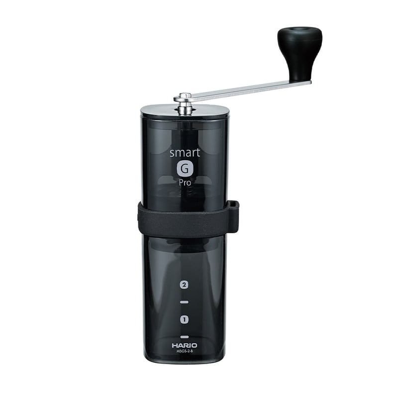 Hario - Smart G PRO Coffee Mill Przezroczysty Czarny - Młynek do kawy