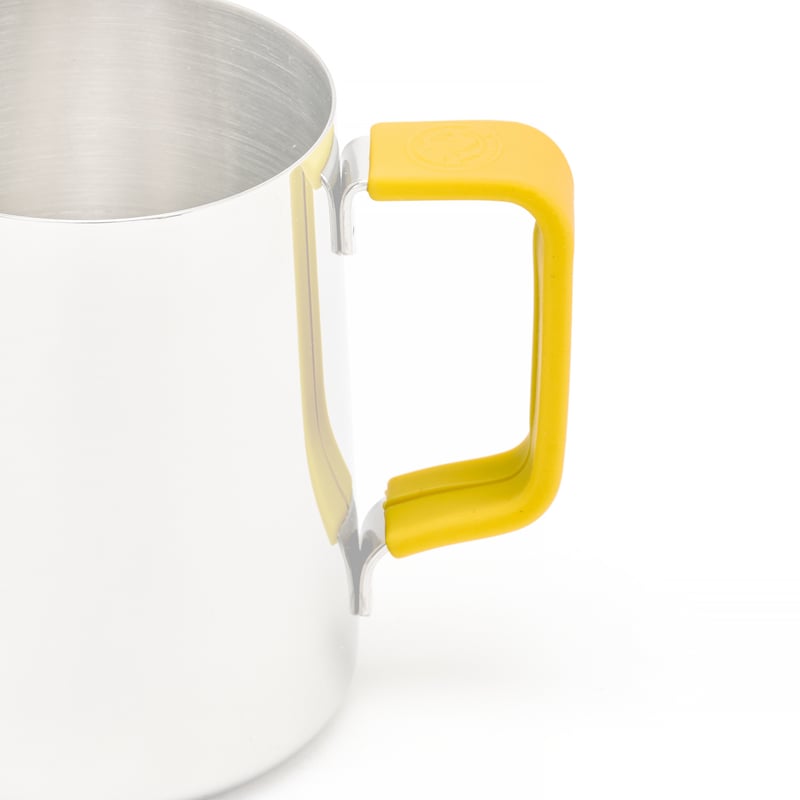 Rhino Coffee Gear - Silicone 600ml Milk Pitcher Handle Grip - Yellow