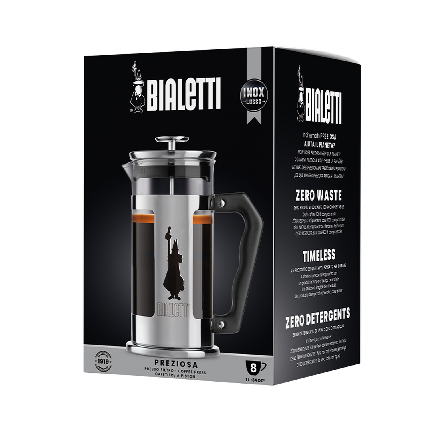 Bialetti French Press Preziosa / Omino 1000 ml