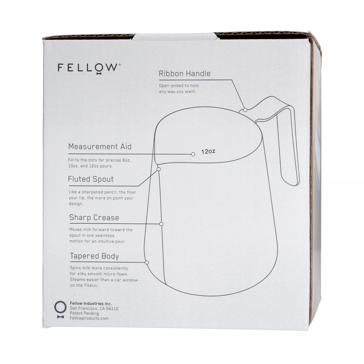 Fellow Eddy Milk Pitcher - 530 ml Silver