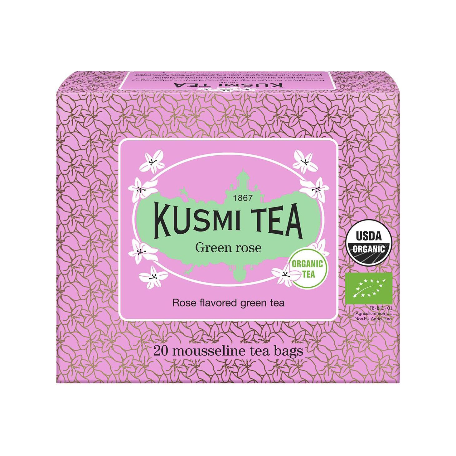 Kusmi Tea - Green rose Bio -  20 Tea Bags