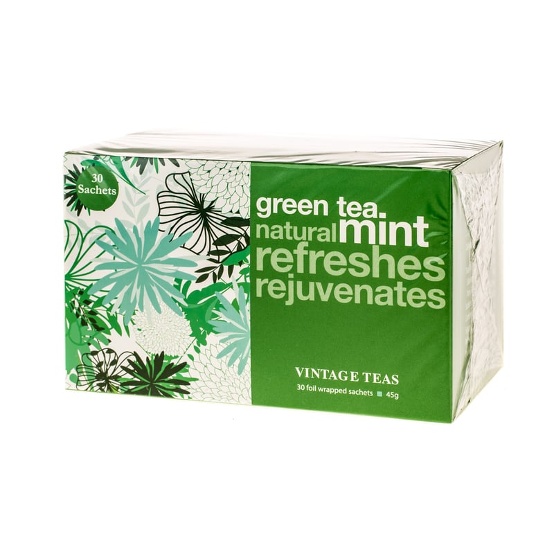 Vintage Teas Green Tea Mint - 30 teabags
