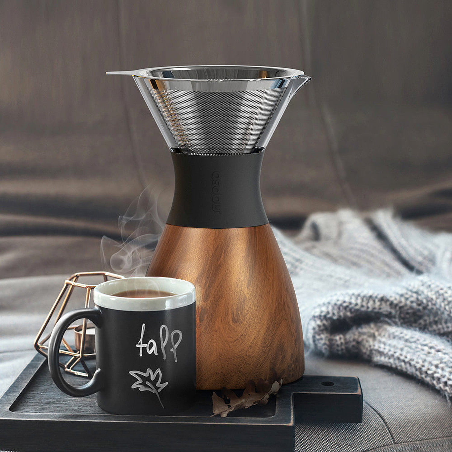 Asobu - Pourover Insulated Coffee Maker - Wood