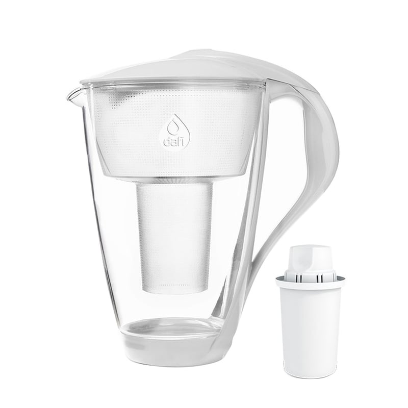 Dafi - Crystal 2l Water Pitcher + 1 Classic Filter - White