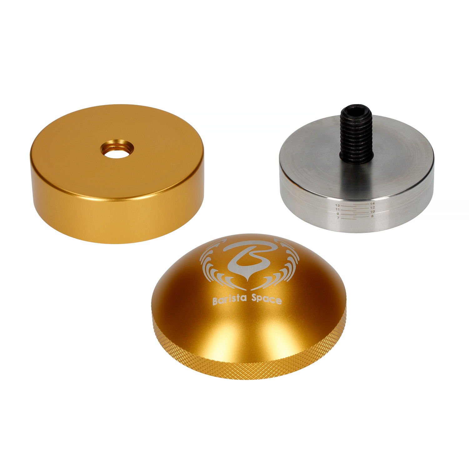 Barista Space - C2 Coffee Tamper Gold - Złoty tamper 58mm