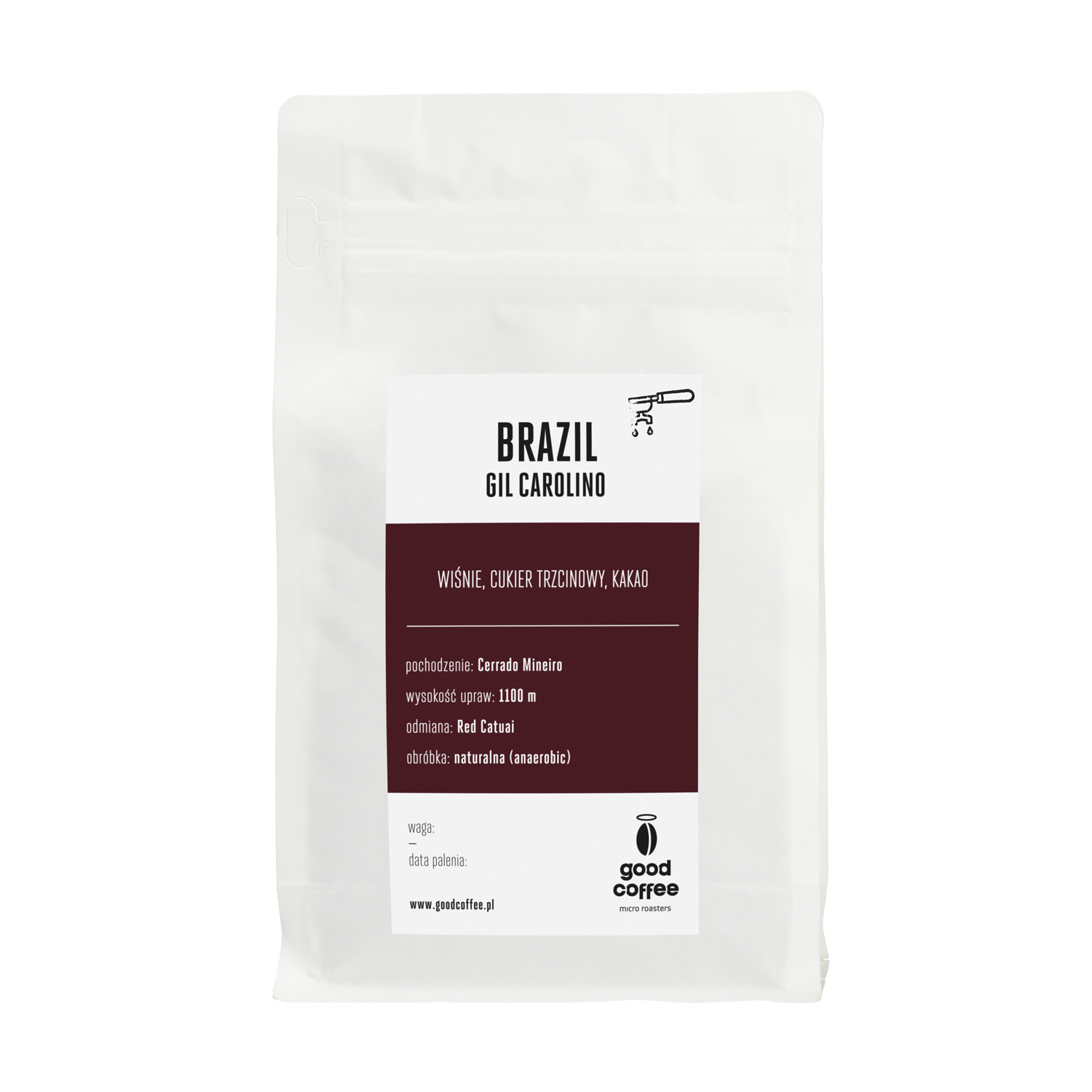 Good Coffee - kawa ziarnista Brazylia Gil Carolino Natural Fermented Espresso 250 g