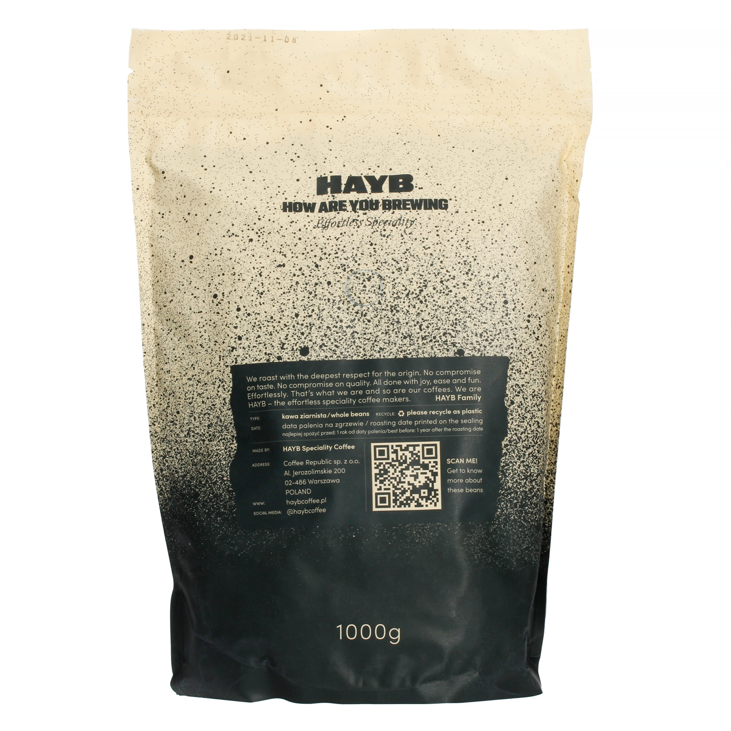 HAYB - Brasil Espresso Dark 1kg