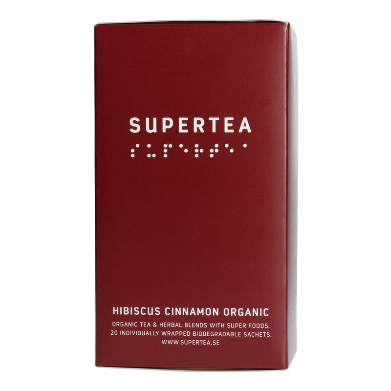Teministeriet - Supertea Hibiscus Cinnamon Organic - Herbata 20 Torebek