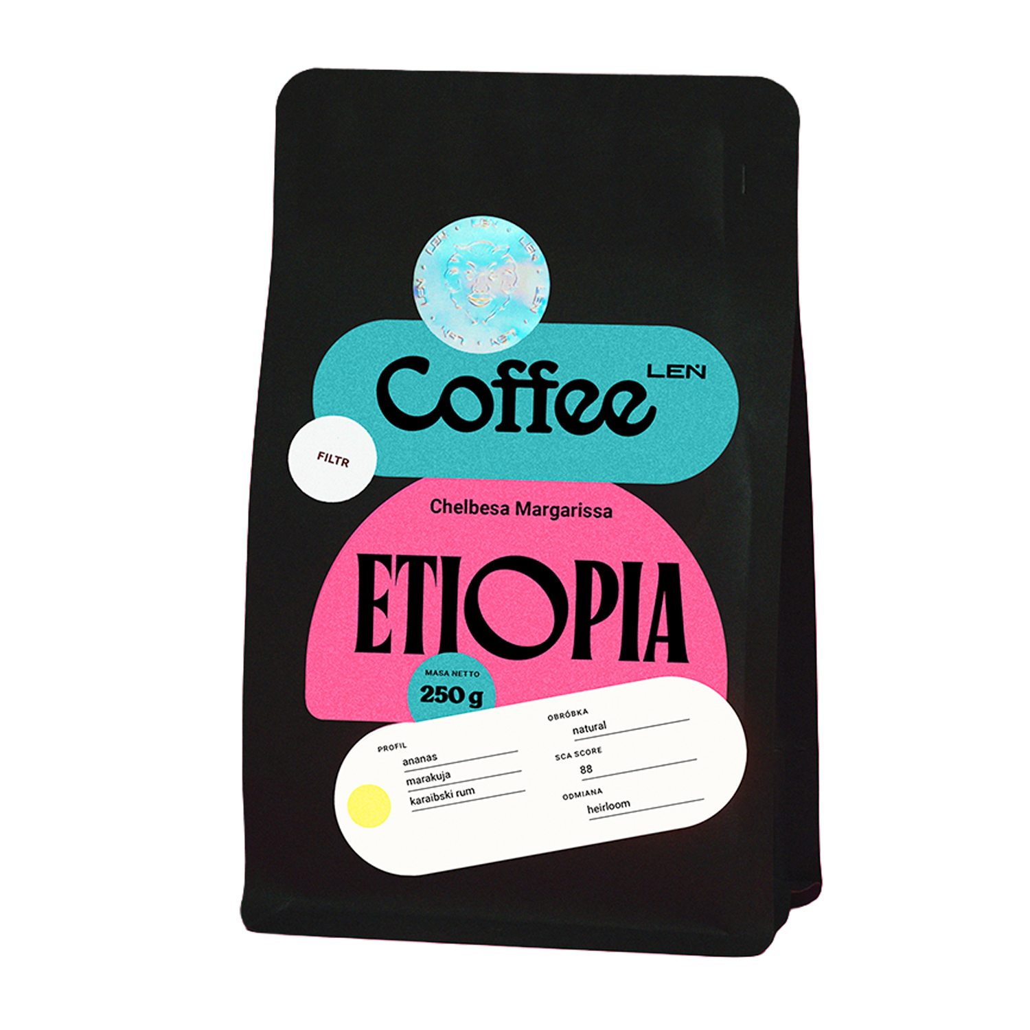 Leń Coffee - Ethiopia Chelbesa Margarissa Natural Filter 250 g