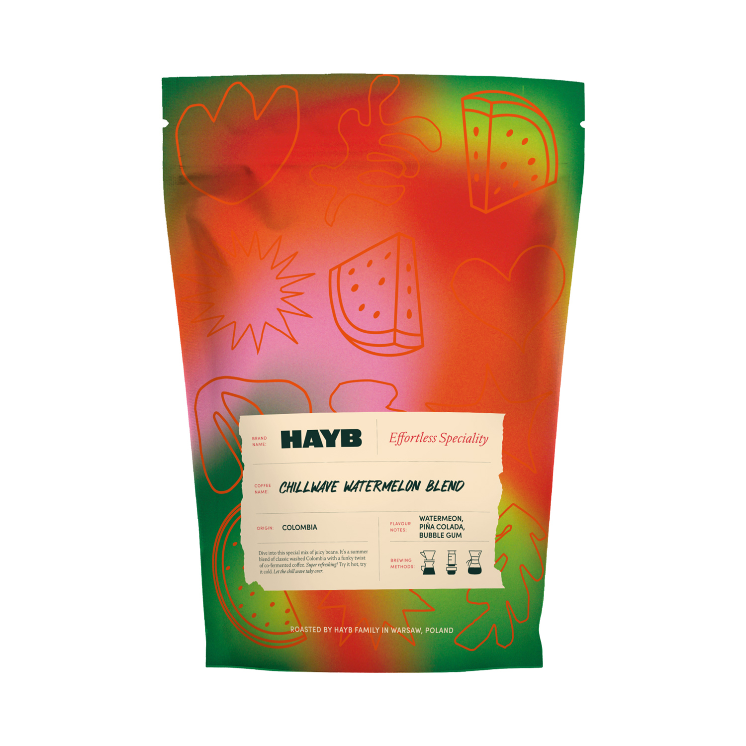 HAYB - kawa ziarnista Kolumbia Chillwave Watermelon Blend Filter 250 g