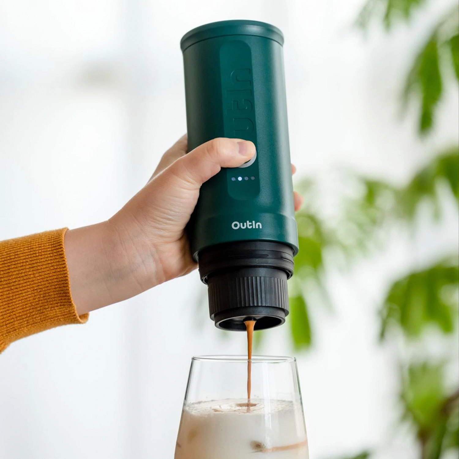 Outin - Nano Espresso Maker - Przenośny ekspres Teal