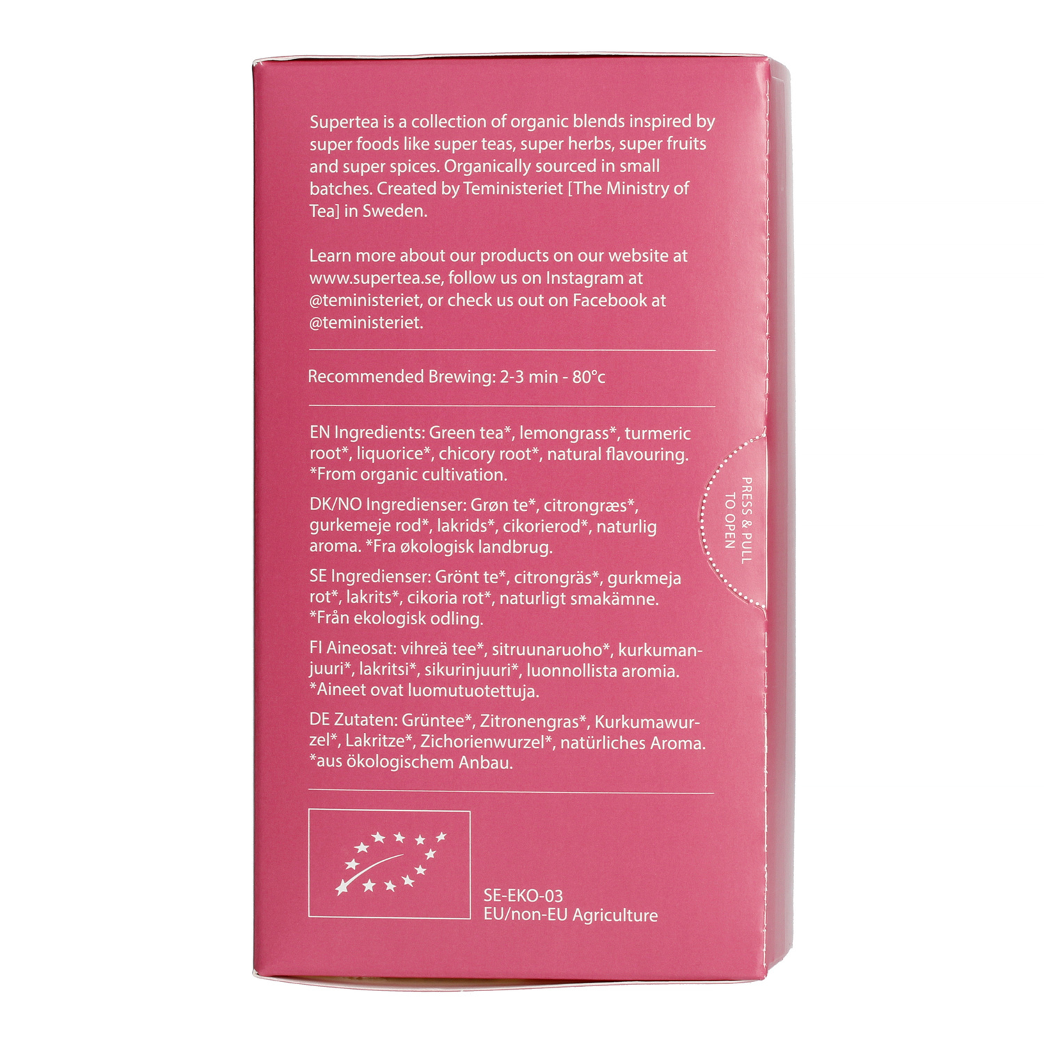 Teministeriet - Supertea Rooted Passionfruit Organic - 20 Tea Bags