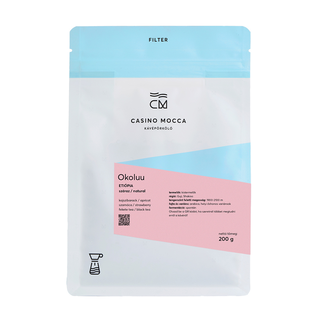 Casino Mocca - kawa ziarnista Etiopia Okoluu Natural Filter 200 g