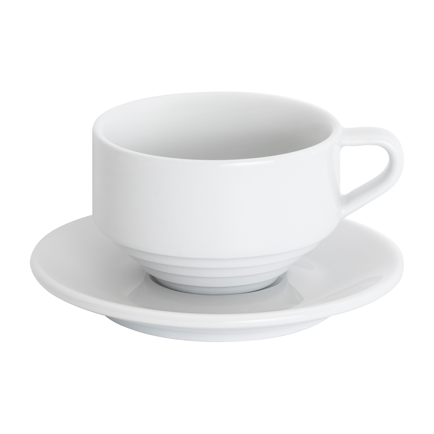 Loveramics Deco - Filiżanka i spodek Cappuccino 220 ml - White