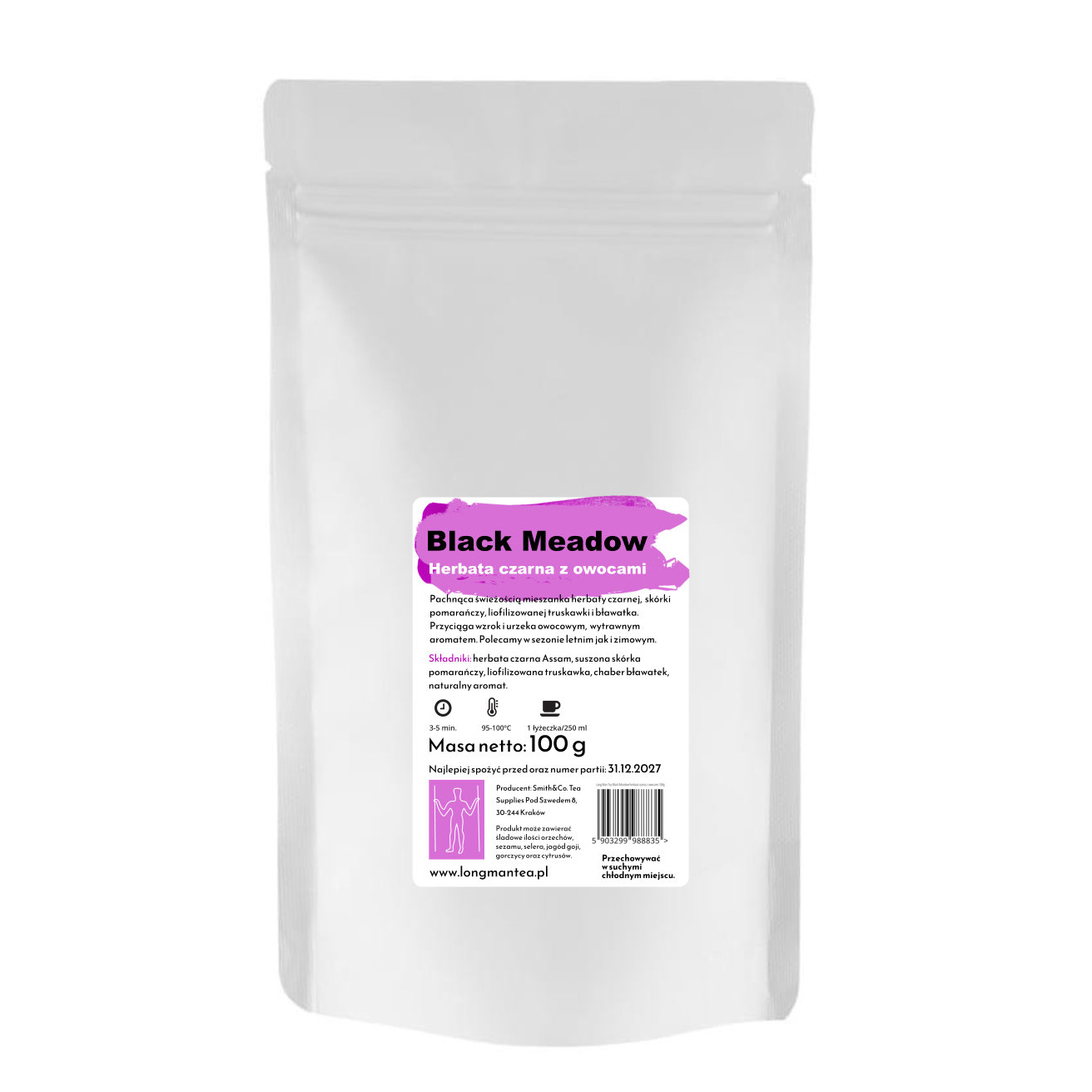 Long Man Tea - Black Meadow - Herbata Sypana 100 g - Opakowanie uzupełniające