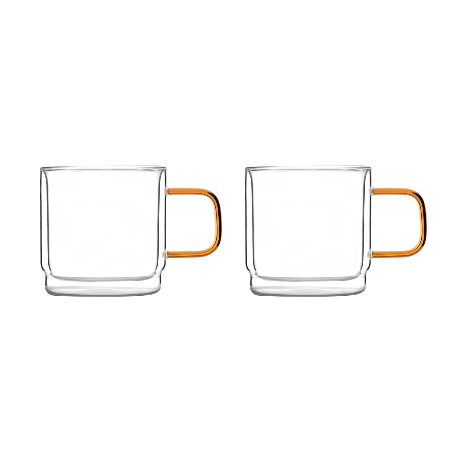 Vialli Design - Amber Set of 2 Double-walled Cups 320ml