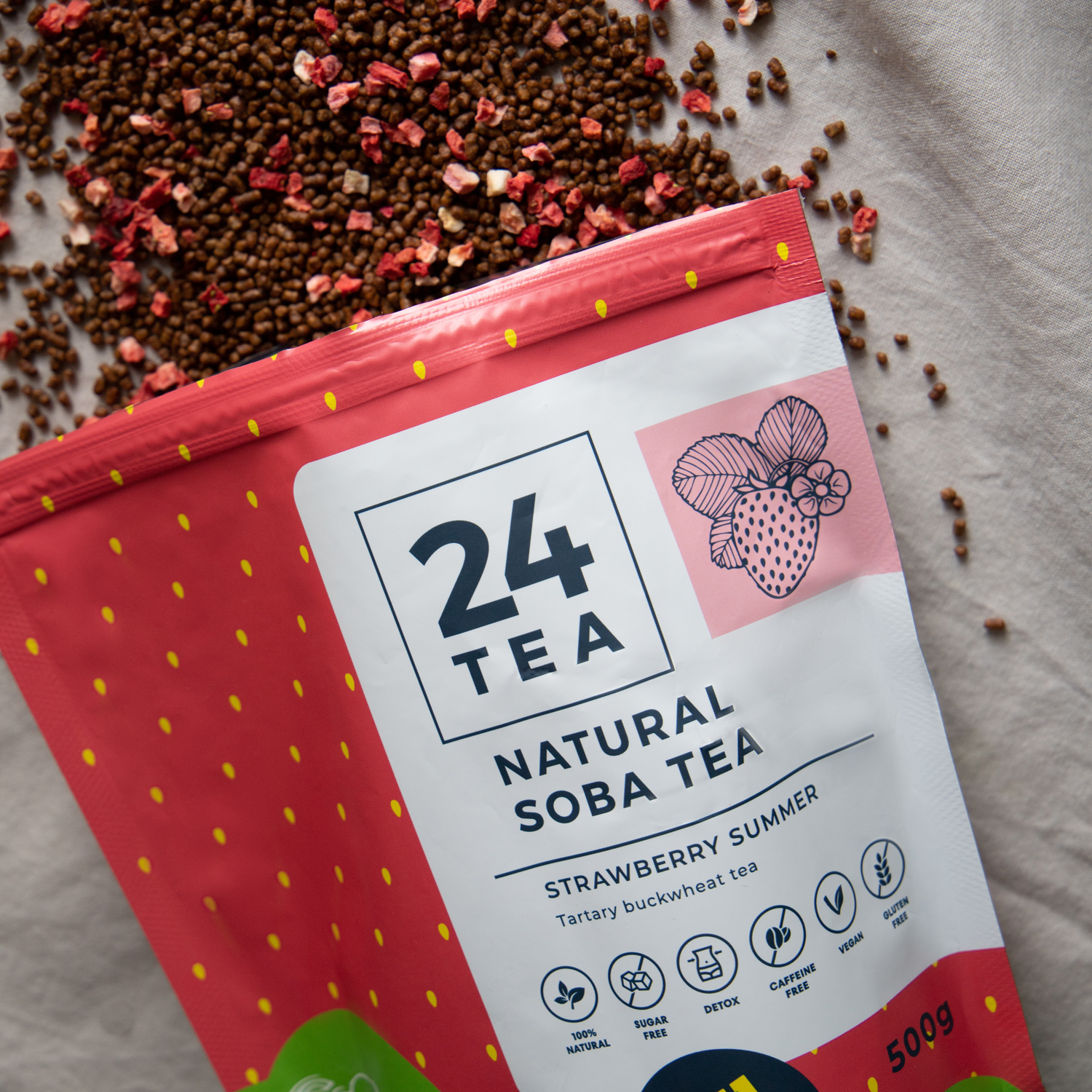 24Tea - Strawberry Summer Soba Tea 100 g