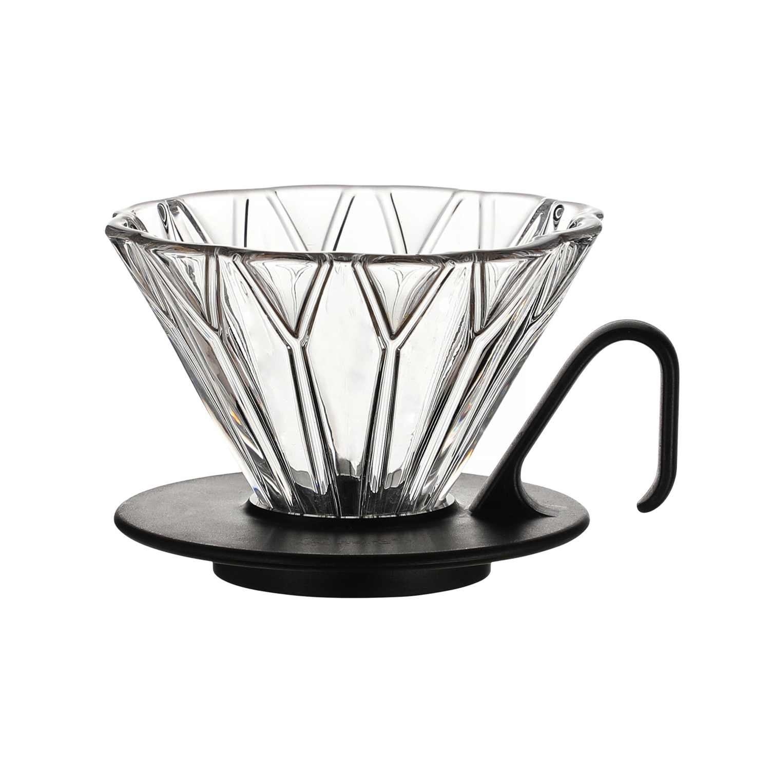 zeroHero - dripper szklany Prisma 1-2 fil. - czarny