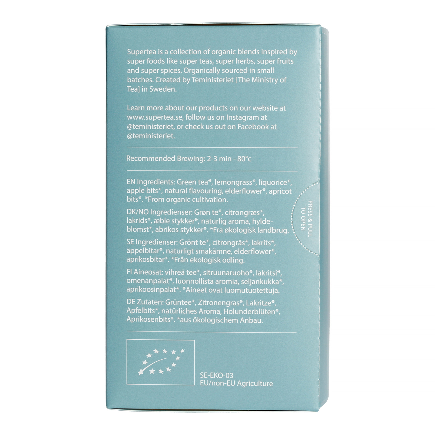 Teministeriet - Supertea Apple Elderflower Organic - Herbata 20 Torebek