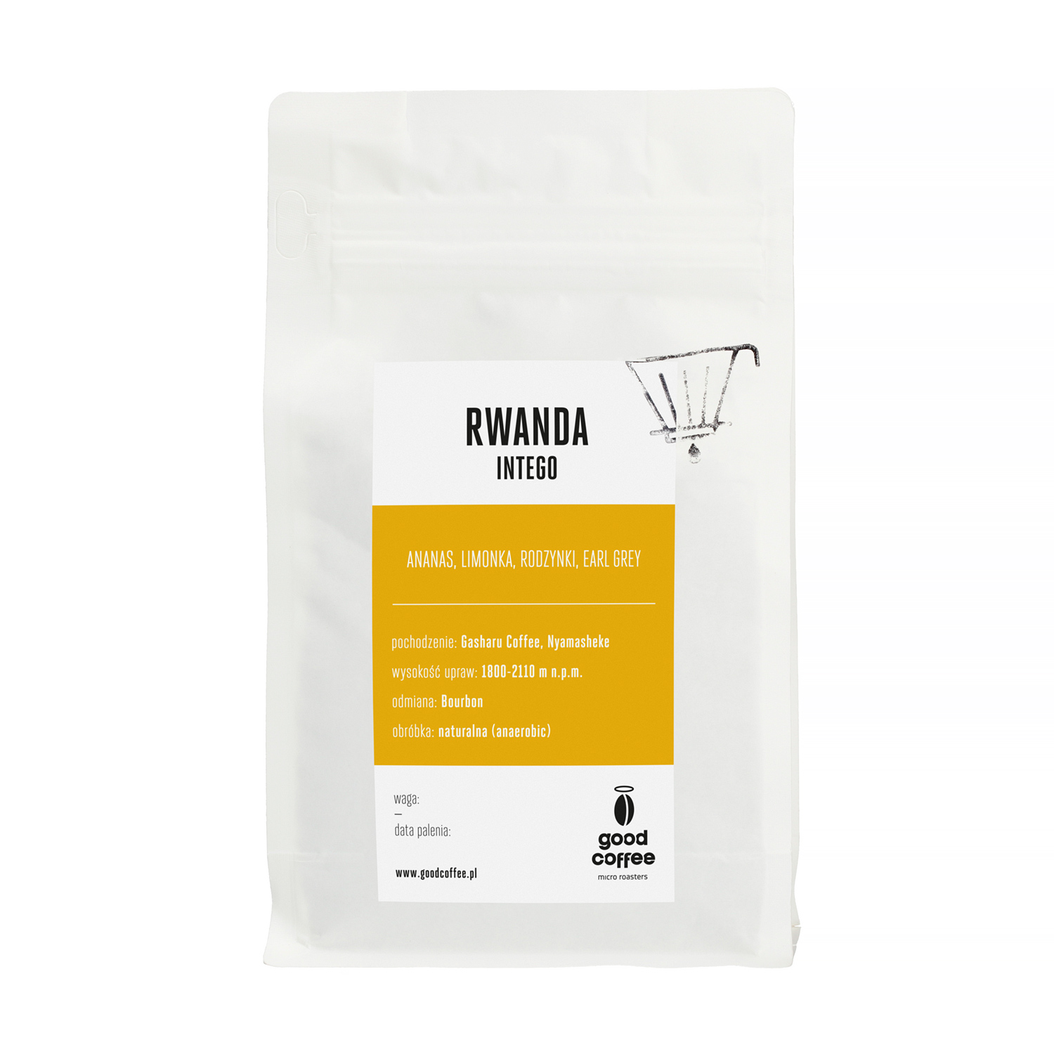 Good Coffee - kawa ziarnista Rwanda Intego Natural Anaerobic Filter 250 g
