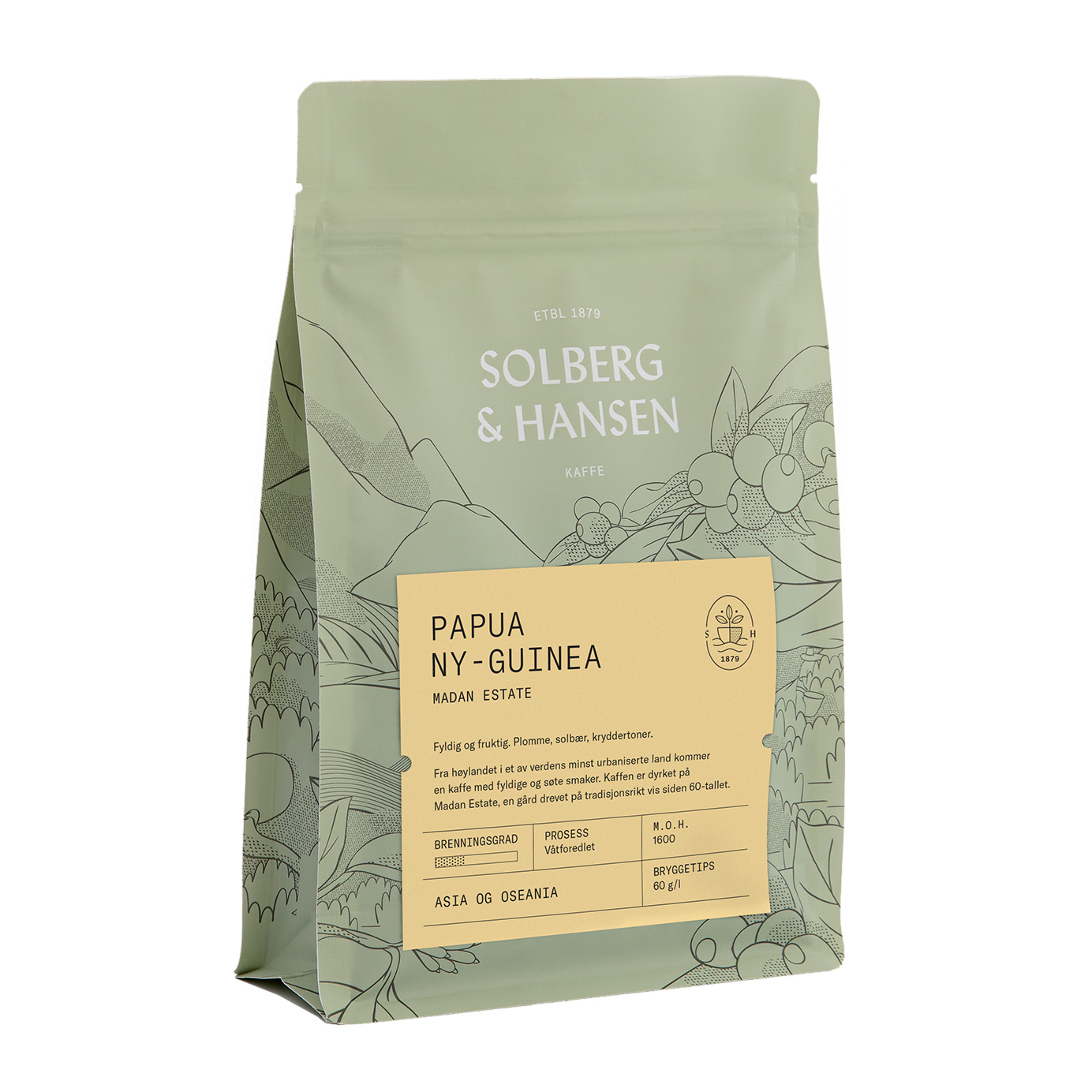 Solberg & Hansen - kawa ziarnista Papua Nowa Gwinea Madan Estate Filter 250 g