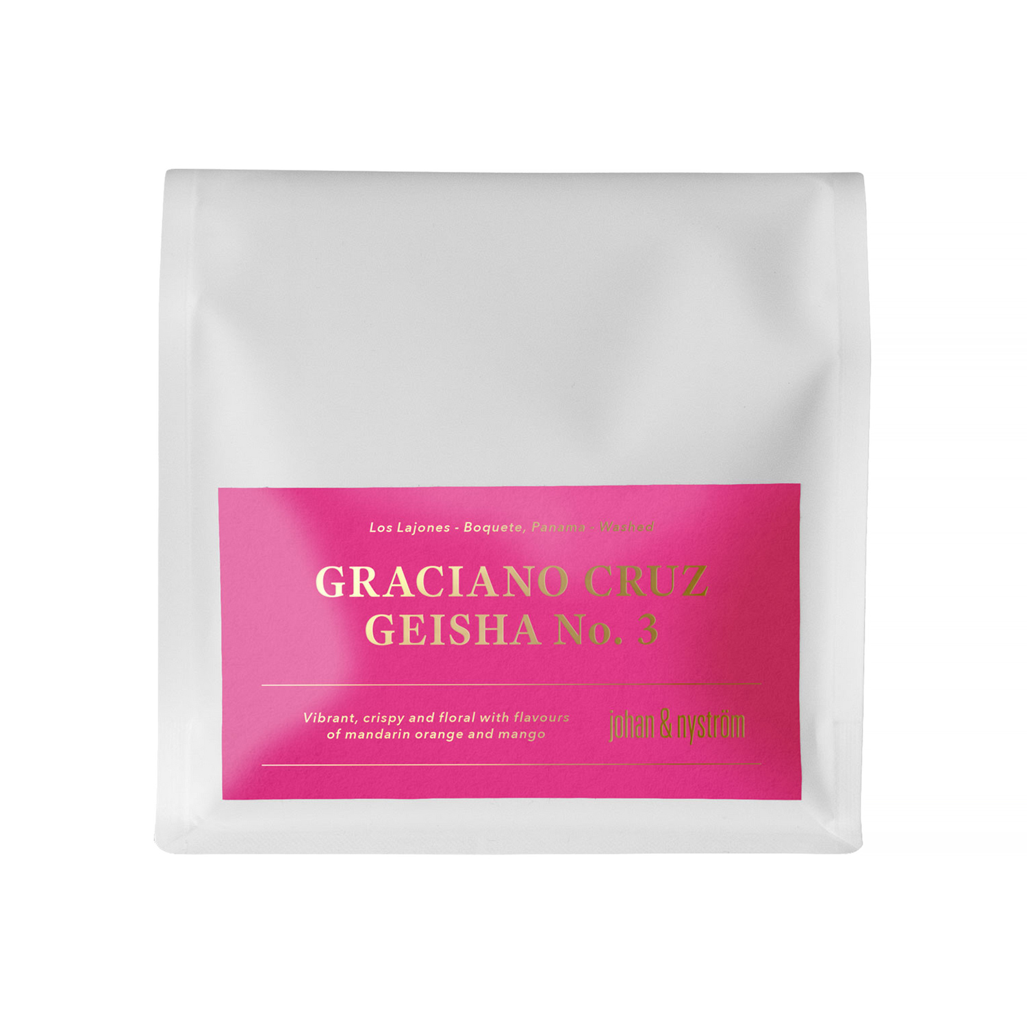 Johan & Nystrom - Panama Boquete Graciano Cruz Geisha no 3 Washed Filter 200g