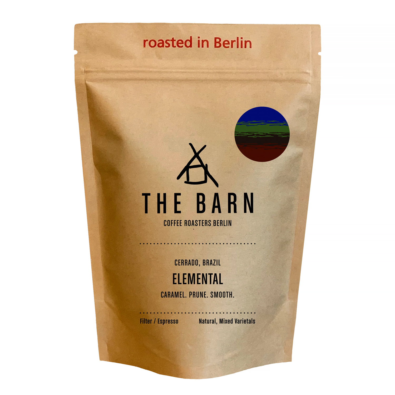 The Barn - kawa ziarnista Brazylia Elemental Coffee Natural Omniroast 250 g