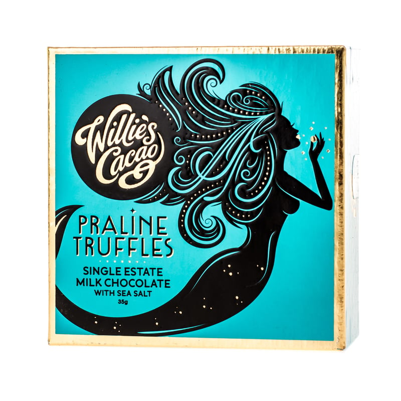 Willie's Cacao - Czekoladki - Praline Truffles Milk Chocolate with Sea Salt 35g
